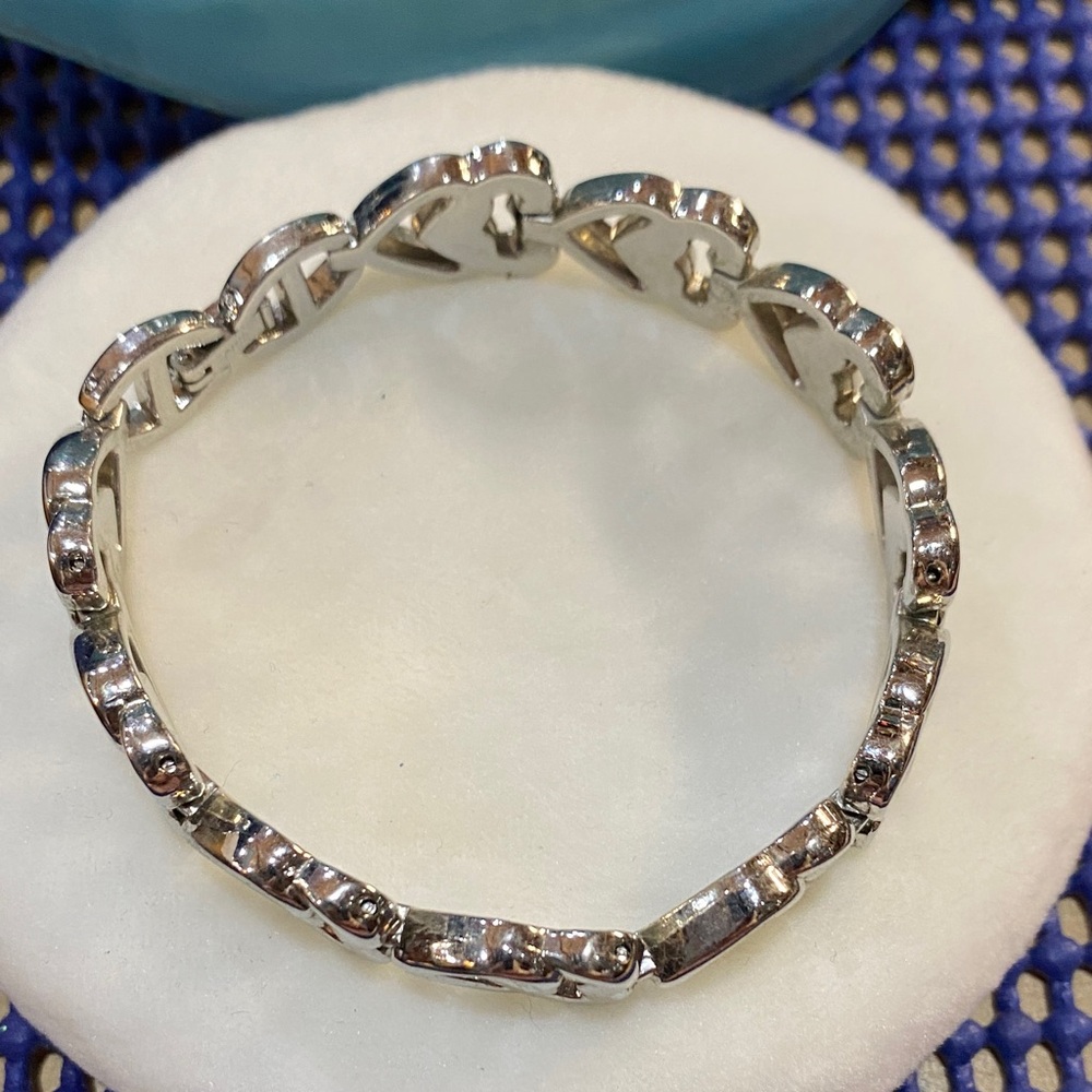 Double Heart 8 inch Bracelet - Picture 4 of 5